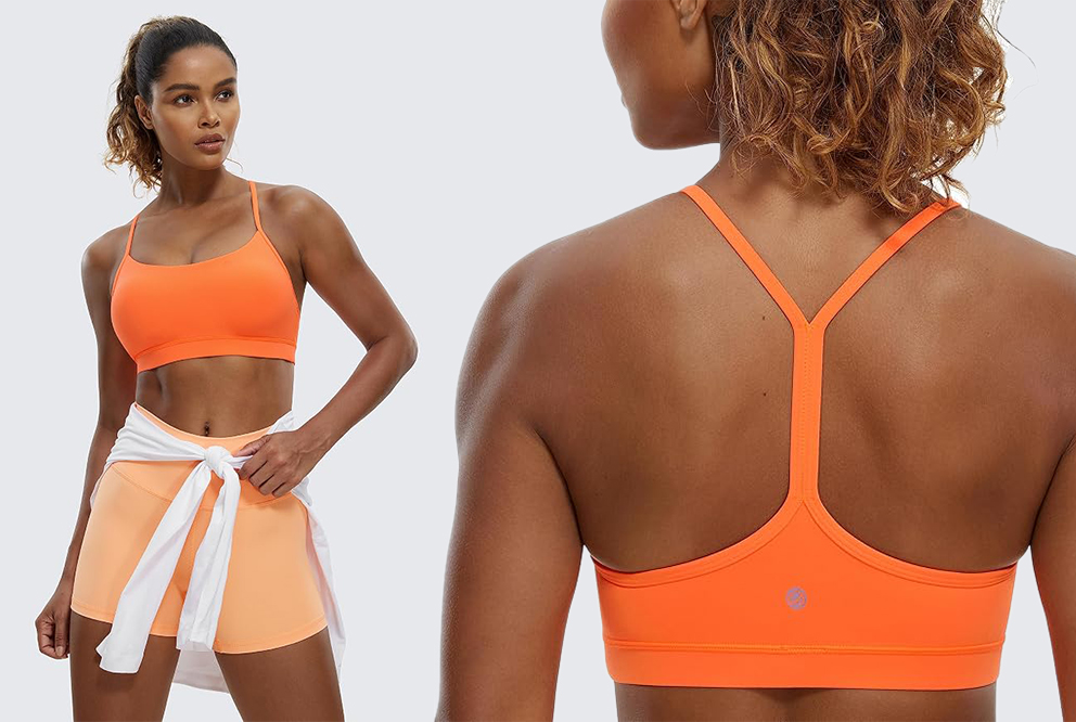 burnt orange activewear women leo workout outfit